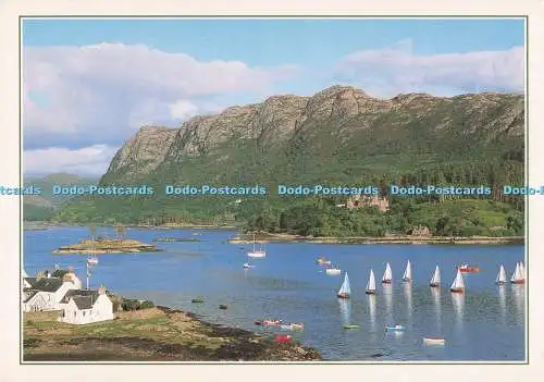 D290889 Loch Carron und Duncraig Castle. Plockton. Skye und Lochalsh J. Arthur D