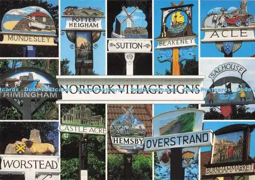 D290920 Norfolk Village Signs. Sutton. J. Salmon. Sevenoaks. Kent. Multi View