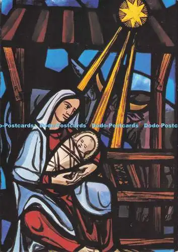 D289337 Kirchenfenster Christi Geburtstag. Deutsches Jugendherbergswerk Kalender Wan