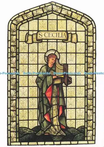 D289338 St. Cäcilia Buntglasfenster. Sir Edward Coley Burne Jones. William