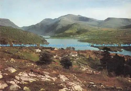 D291056 Gwynedd. Das Snowdon-Massiv von Fachwen. J. Arthur Dixon