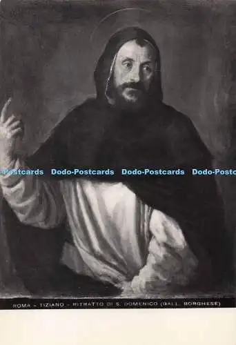 D289353 Roma. Tiziano. Ritratto di S. Domenico. Gall. Borghese. E. Richter. RP