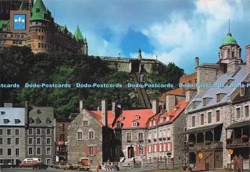 D289359 Das Chevalierhaus und die Standseilbahn. Ecusson d oder Kanada