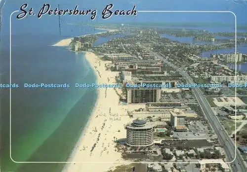 D289401 Florida. Strand von St. Petersburg. Plastichrom. Postkarten Sun Coast. Bob G