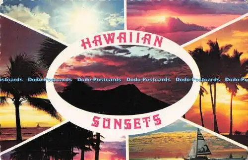 D289404 Hawaii Sonnenuntergänge. Atemberaubende Sonnenuntergänge. Hawaiian Service. Plastichrom.