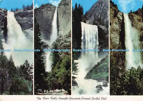 D289412 Nevada. Yosemite. Vernal Brautschleier. Die vier Fälle. Western Verlag