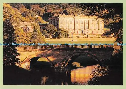 D289430 Chatsworth House. Sleat der Herzöge von Devonshire. Peter Padley. Brücke