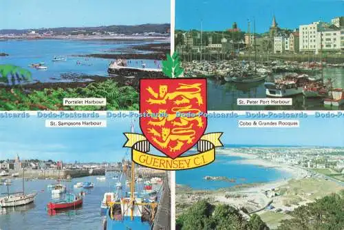 D289452 C.I. Guernsey. St. Peter Port Harbour. A. C. Gallie. Jersey. Multi View