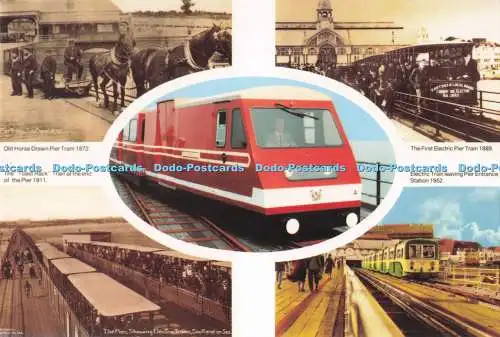 D289465 The Southend on Sea Pier Train. Alte Pferdebahn. The Toast Rac