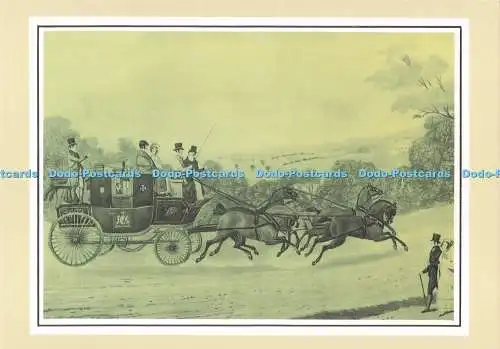 D289498 London. Liverpool Mail Coach. Beim Internationalen Gartenfest