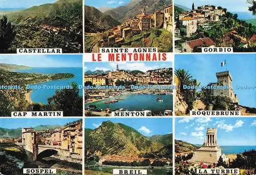 D289511 Le Mentonnais. Cap Martin. Gorbio. Mrz. 1991. Multi View