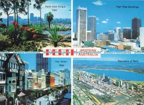 D291229 Perth. Western Australia. Panorama von Perth. Nucolorvue Productions. Mul