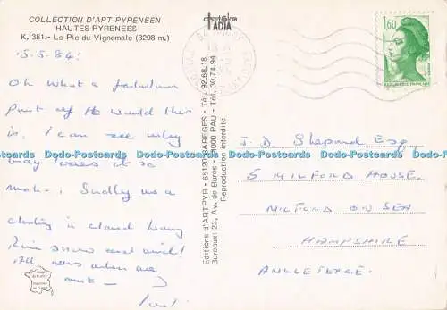 D289518 Sammlung D Kunstpyrenäen. Hautes Pyrenees. Le Pic du Vignemale. d Artpy