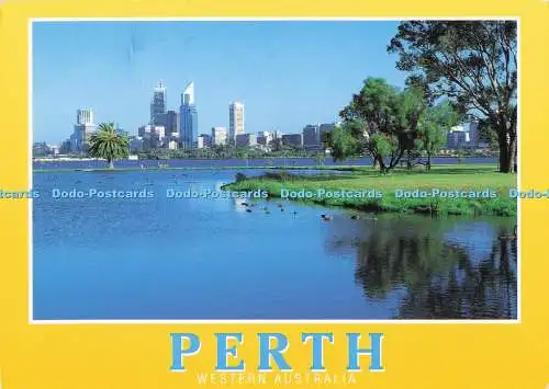 D291236 Perth. Western Australia. Der malerische Swan River. Nucolorvue Produkt