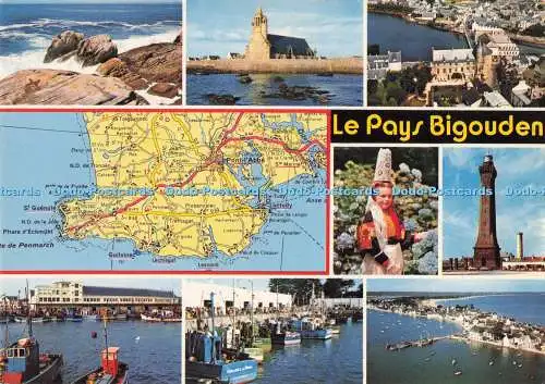 D289519 Le Pays Bigouden. Die touristischen Sehenswürdigkeiten. Wagenheber. Louannec. Multi View. 1982