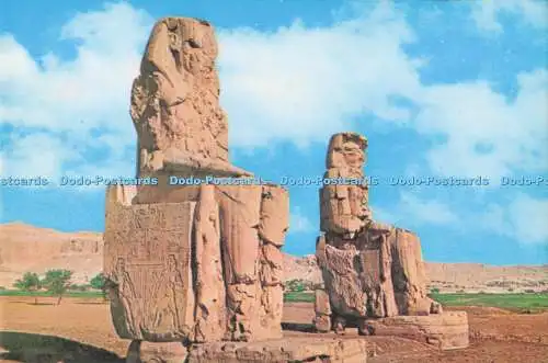 D291252 Theben. Die Memnonkolosse. Kunstverlag. Lehnert und Landrock. K. Lam