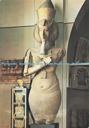 D293576 Ägypten. Statue von König Echnaton aus Amarna. Lehnert und Landrock. K. Lam
