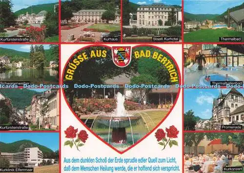 D291394 Grusse aus Bad Bertrich. Kurhaus. Schoning. Gebrüder Schmidt. Multi View