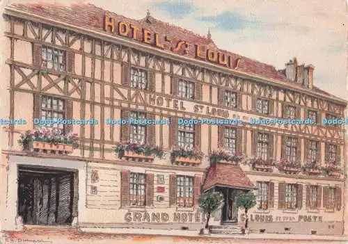 D296521 Autun La Romaine. Hotel Saint Louis et de la Poste. B. D