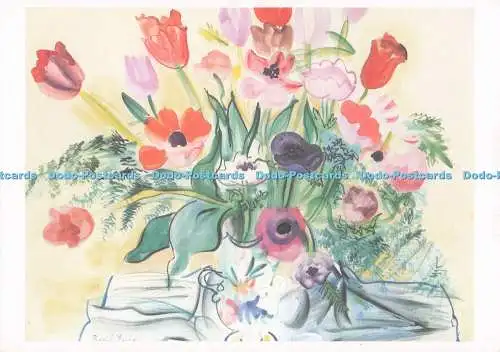 D293631 Anemonen und Tulpen. Raoul Dufy. Musee d Art Moderne de la Ville de Pari
