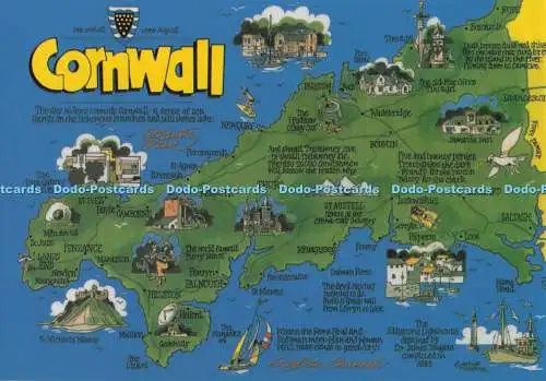 D296553 Cornwall. Die Karte. John Hinde. U. K. Redruth