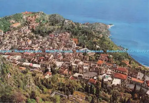 D296574 Taormina. Panoramablick. Sicilia Folklore