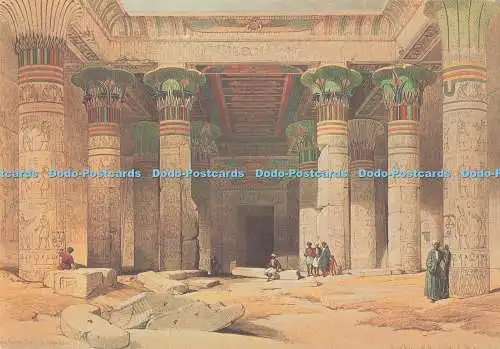 D293682 Nubia. Großer Portikus des Tempels von Philae. D. K. Repraduktion. David