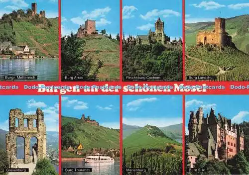 D291484 Burgen an der Schonen Mosel. Burg Arras. Schoning. Gebrüder Schmidt. Mul