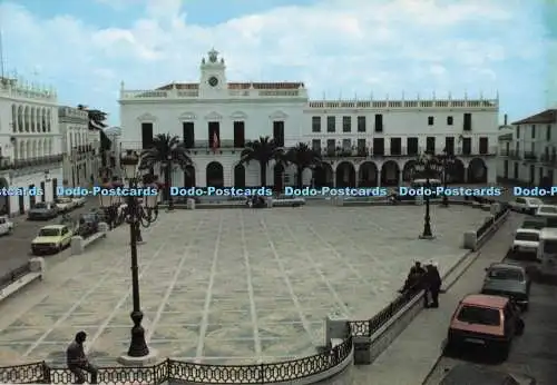 D296608 Llerena. Badajoz. Spanienplatz. Gesamtansicht. Casa Grandizo