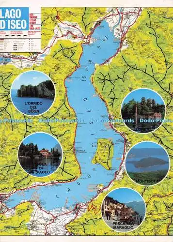 D293739 Lago D Iseo. Karte. Multi View