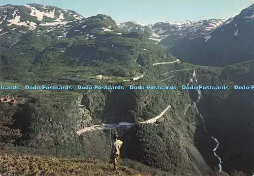 D289856 Norwegen. Die Flammenbahn. Sogn. Richtung Vatnahalsen und dem Weg nach Myrd