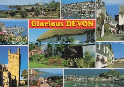 D296668 Glorious Devon. Clovelly. Croyde. J. Salmon. Sevenoaks. Kent. Multi View