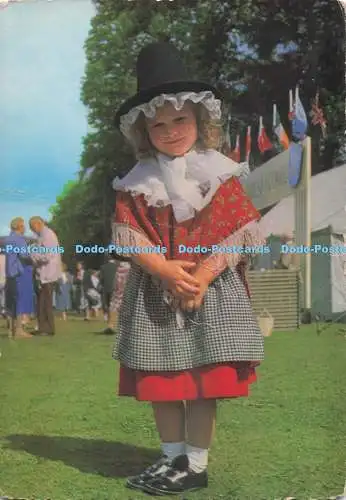 D291583 Kind in walisischer Nationalkostüm. Valentinstag. Welsh Pictorial Series