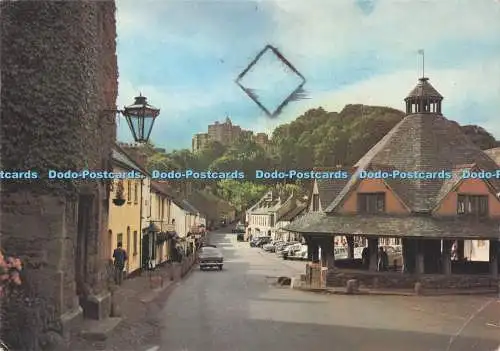 D291587 Dunster. Somerset. Schloss- und Garnmarkt. J. Arthur Dixon. PM. Minehead