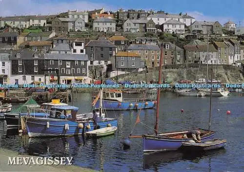 D296687 Mevagissey. Cornwall. Kai und Hafen. J. Salmon. Sevenoaks. Kent