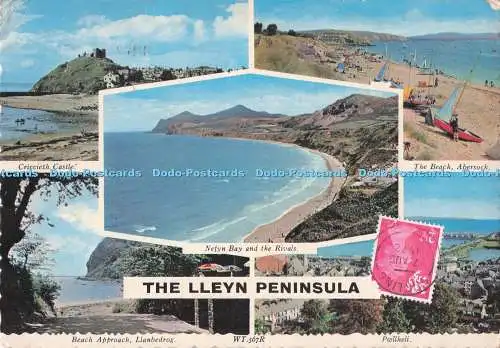D291590 Die Halbinsel Lleyn. Schloss Criccieth. Valentinstag. Multi View