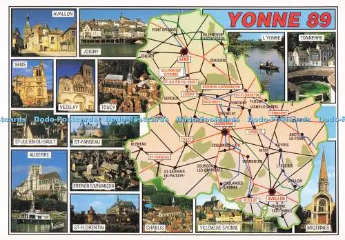 D293798 Yonne. Sens. Vezelay. Valoire. Leconte. Multi View