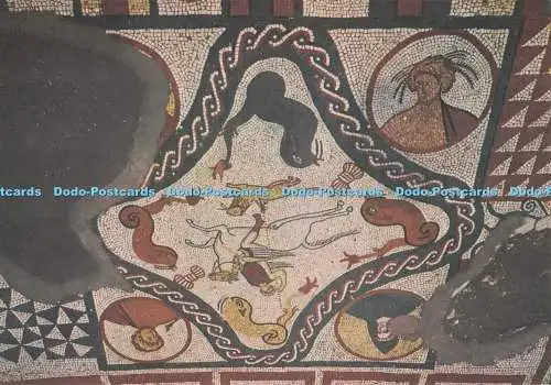 D291610 Kent. Römische Villa aus Lullingstone. Mosaikboden. H. M. S. O. E. Baylis. Cro