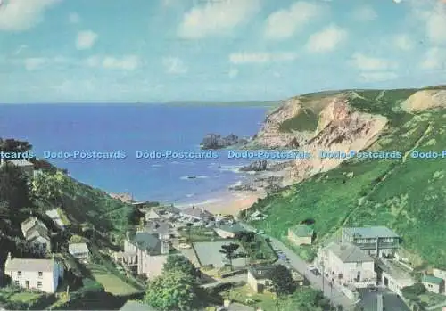 D293819 St. Agnes. Ein Blick auf die Bucht Trevaunance mit ihrem feinsandigen Badestrand.