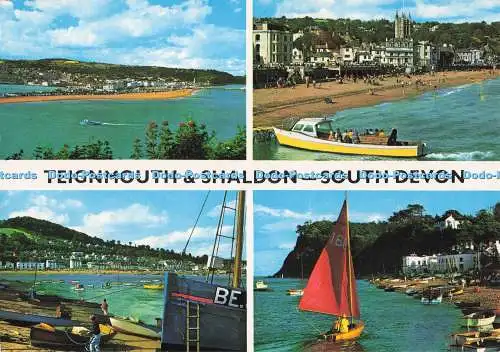 D293823 Teignmouth und Shaldon. South Devon. John Hinde. 1989. Multi View