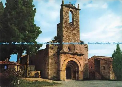 D289906 Porqueras. Gerona. Iglesia Romanica. Postales Internacional Color