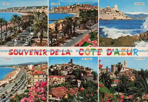 D296725 Souvenir de la Core d Azur. St. Paul. Gilletta. Multi View