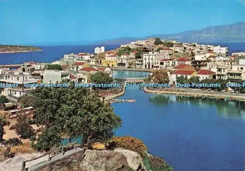 D293836 Kreta. Agios Nikolaos. Blick mit dem See. Soph. Raphaelakis. M. Toumbis