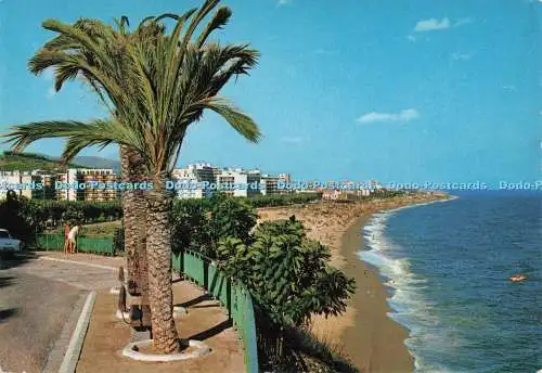 D293837 Calella. Blick auf den Strand. Graficas Teixido