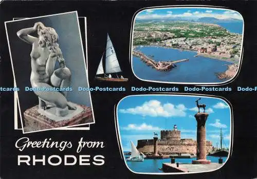 D289918 Grüße aus Rhodos. Elafos. Multi View