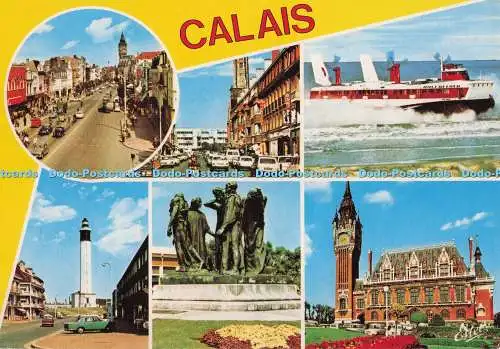 D296731 Calais. La Cote D Opale. Le Boulevard Jacquard. Estel. Leconte. Multi Vi
