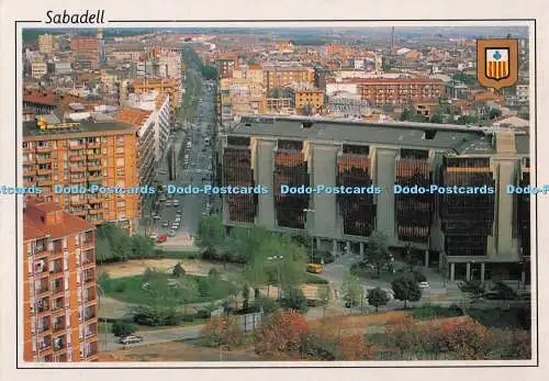 D296741 Sabadell. Barcelona. Luftaufnahme. Cataluna Square und Ronda. Zamenhof. F