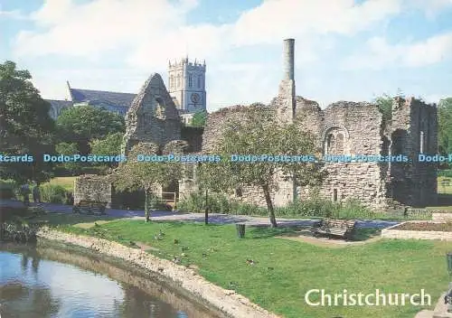 D291683 Christchurch. Prioratskirche und Normannenhaus. J. Salmon. Sevenoaks. Kent