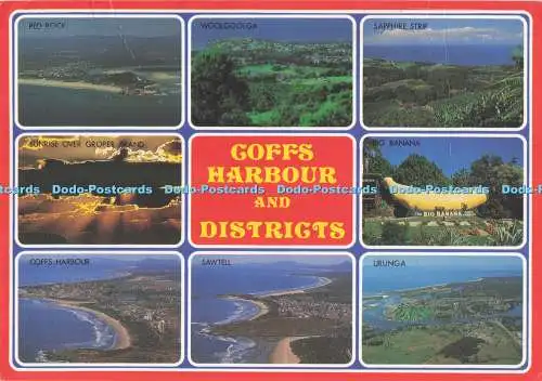 D291698 Coffs Harbour and District. Red Rock. North Coast Souvenirs. Multi View