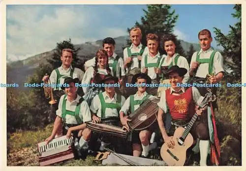 D293903 Volksgruppe Die Lustigen Arlberger. Farbfoto. Rio. St. Anton. Felizi